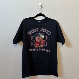 Bon Jovi “Have a nice day” 2005 vintage world tour short sleeve concert t-shirt
